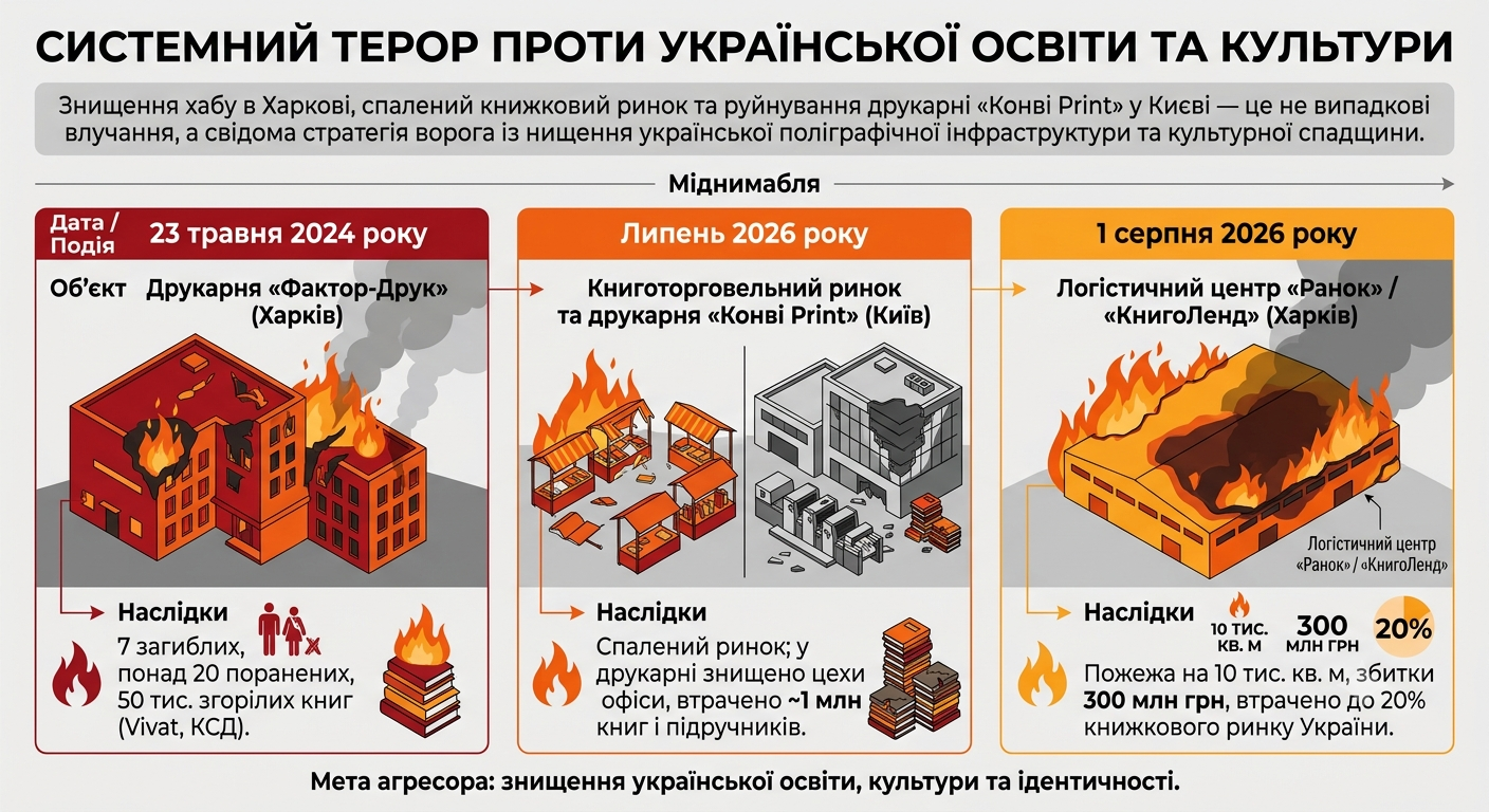 Russia Burns the Ukrainian Book: Not Just Words are Burning, Knowledge and the Future are Burning - фото 1