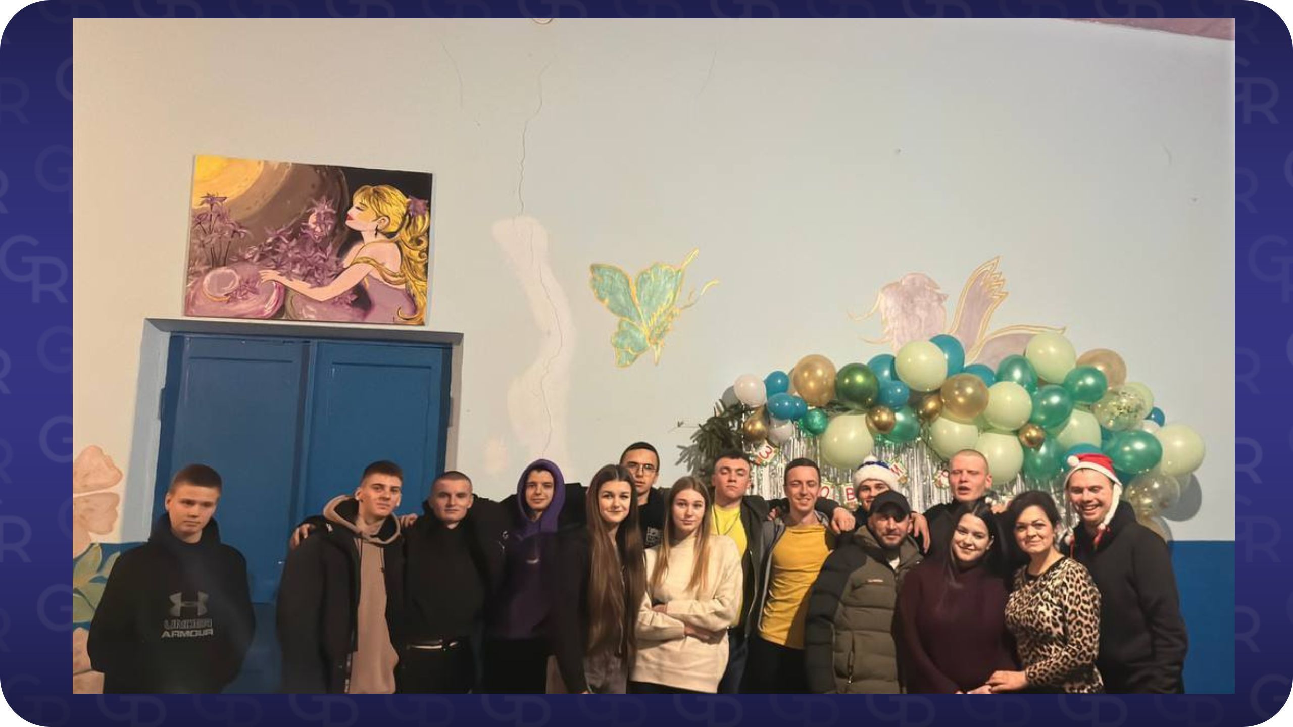 Фото: Леся Шикітка, фейсбук У Тавежні відбулася Новорічна вечірка для молоді та дітей на порталі Gromada Group