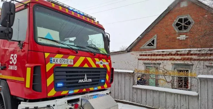 Фото: ДСНС Харківщини У Змієві на пожежі загинув літній чоловік на порталі Gromada Group