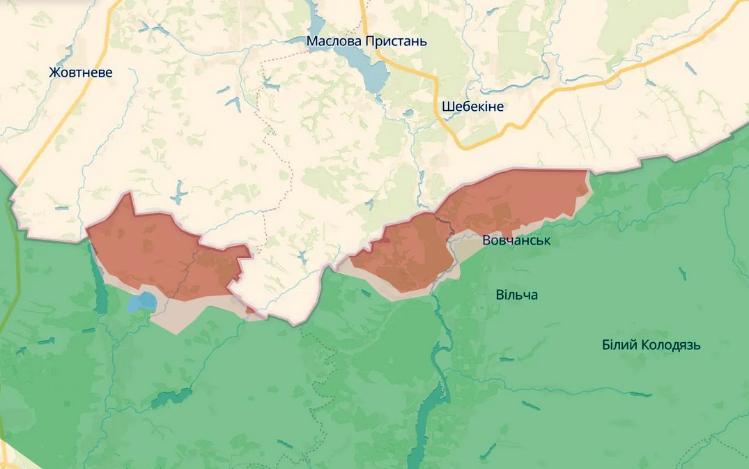 Скриншот карти https://deepstatemap.live/ «Таргани лізуть з усіх щілин»: російські окупанти активізувалися на напрямках Вовчанська і Липців на порталі Gromada Group