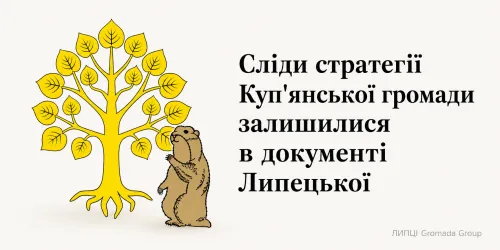 Проєкт Стратегії Липецької громади уклали на основі Куп’янської: сліди першооснови не усунули на порталі Gromada Group