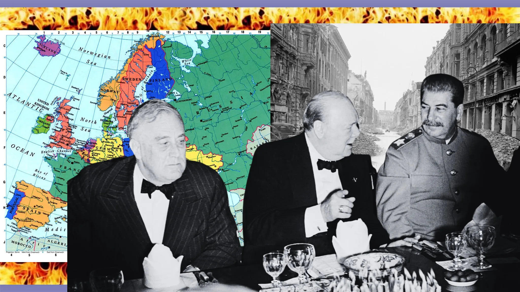 Tehran-43: A meeting with high stakes. When are the fates of the peoples of Europe decided without their representatives? Collage by Olena Zelenina at the Gromada Group Media