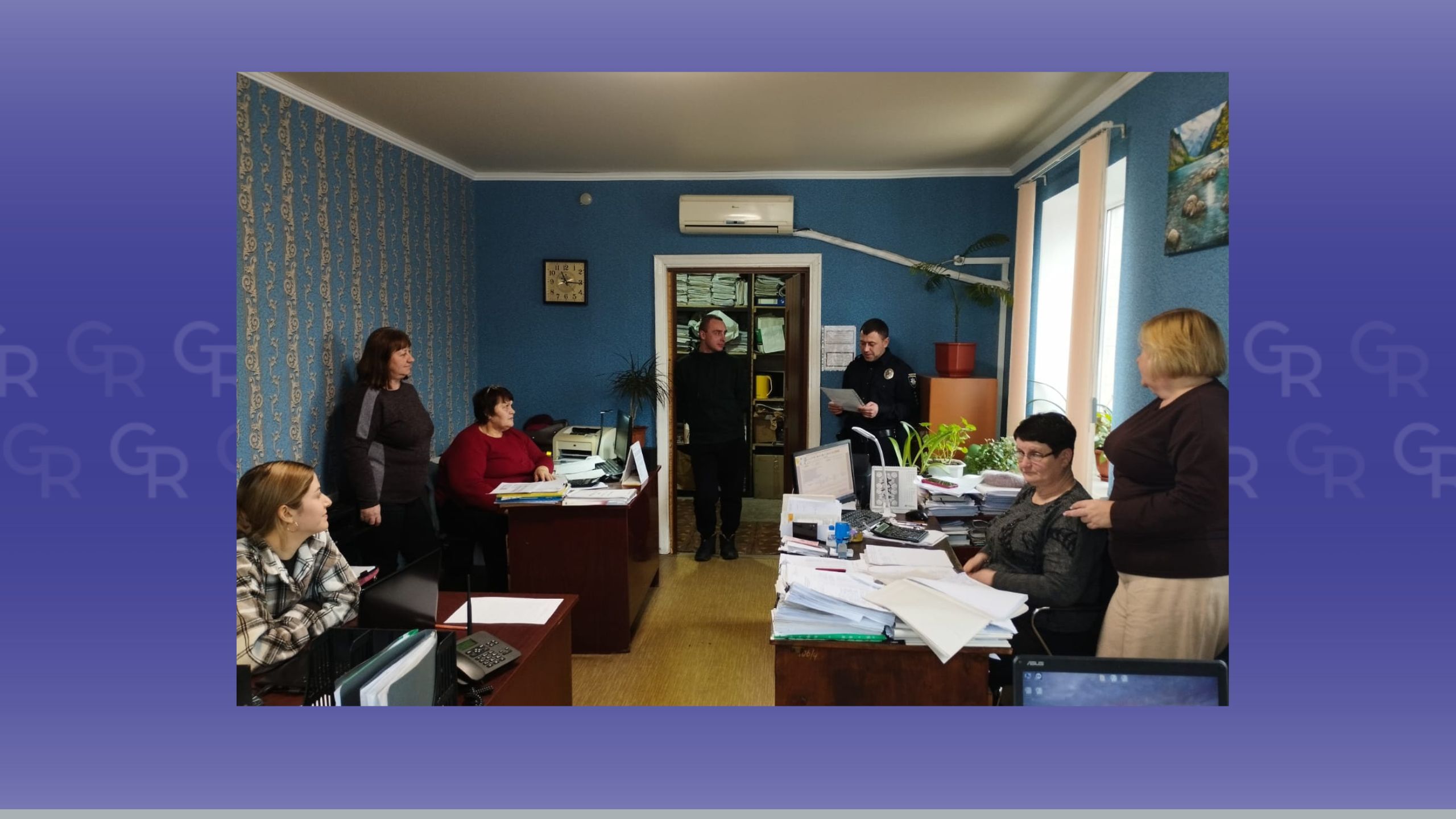 Фото: Сахновщина Поліція, фейсбук Дільничні офіцери поліції звітували перед жителями Сахновщинської громади на порталі Gromada Group