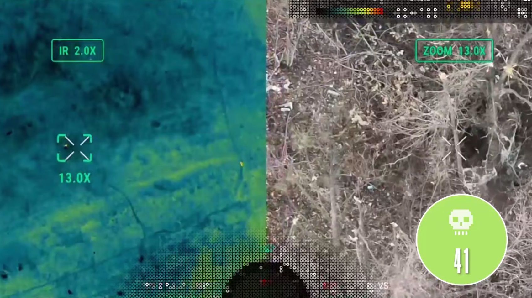 Скриншот з відео На Липецькому відтинку дронарі «Хартії» вполювали 41 окупанта за добу на порталі Gromada Group