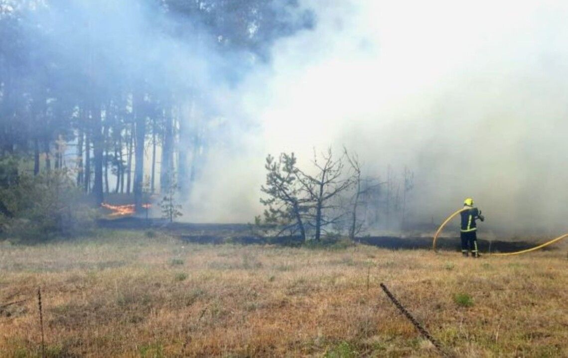 Фото ДСНС Харківщини На Ізюмщині через масштабну пожежу детонують російські боєприпаси на порталі Gromada Group