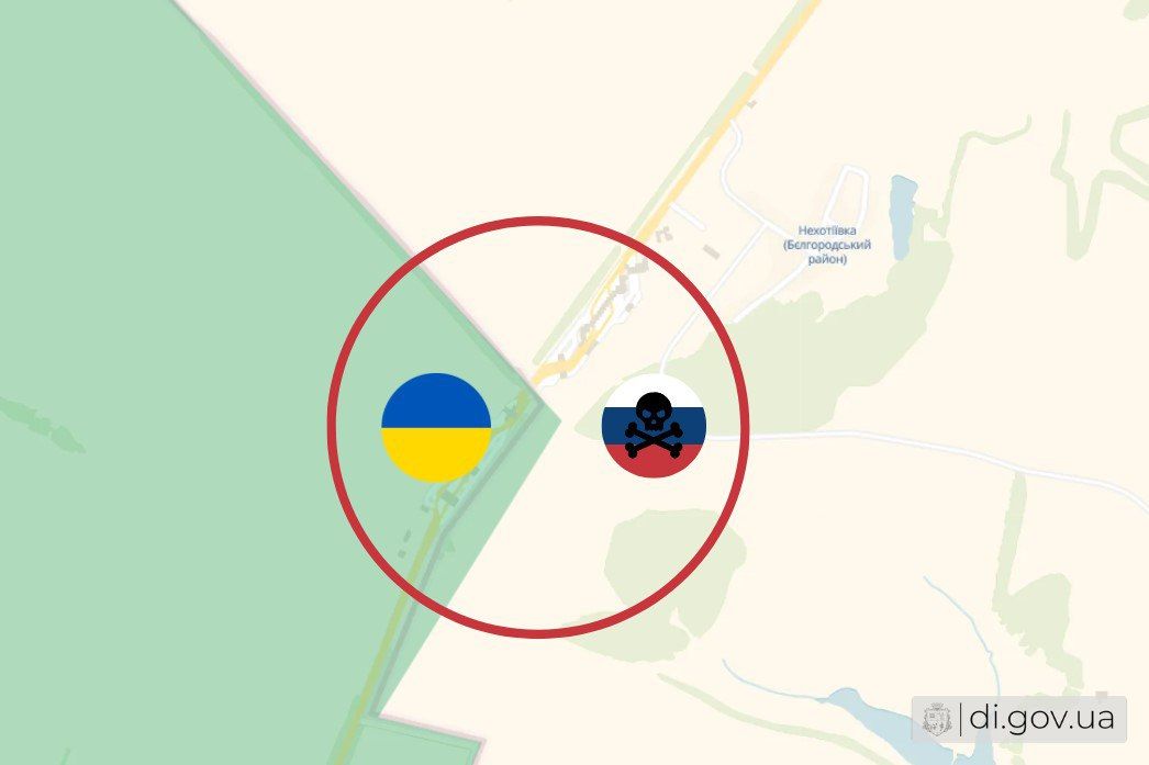 Скриншот карти https://deepstatemap.live/ Окупанти штурмували в районі КПП «Гоптівка»: більше 10 росіян ліквідовані, десятки відступили на порталі Gromada Group