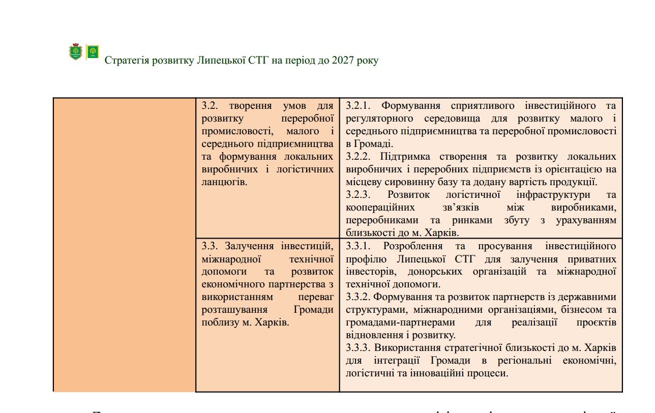 Від зупиненої економіки до 120 діючих бізнесів: яку ціль заклали у Стратегію розвитку Липецької громади до 2027 року - фото 2