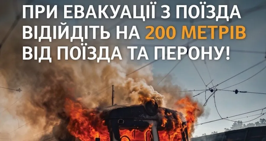 «Укрзалізниця» закликає дотримуватися правил поведінки біля залізничних об’єктів під час повітряної тривоги Залізнична інфраструктура та рухомий склад є об’єктами підвищеного ризику під час ворожих атак ракетами та БпЛА.