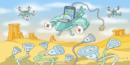 Telegram в Україні: між цифровою свободою та національною безпекою. Карикатура Олександра Сидоренка на порталі Gromada Group