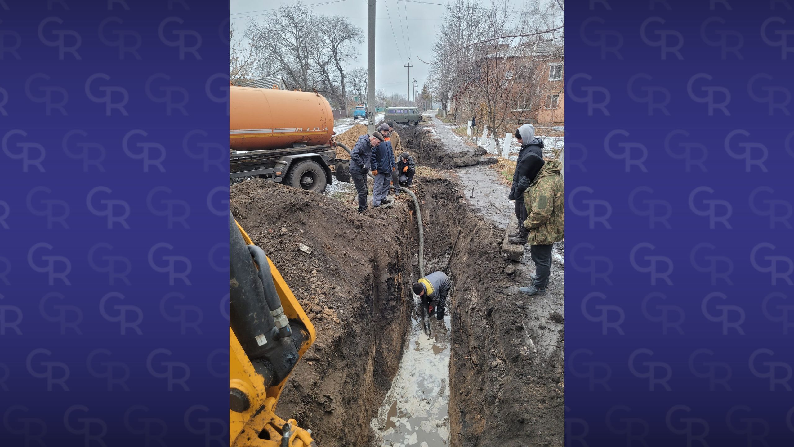 Фото: Сахновщинське КВКП, фейсбук У Сахновщині ліквідували аварію на ділянці водогону на порталі Gromada Group