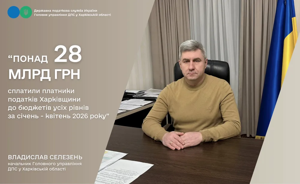 Платники податків Харківщини сплатили понад 28 млрд грн до бюджетів усіх рівнів на порталі Gromada Group