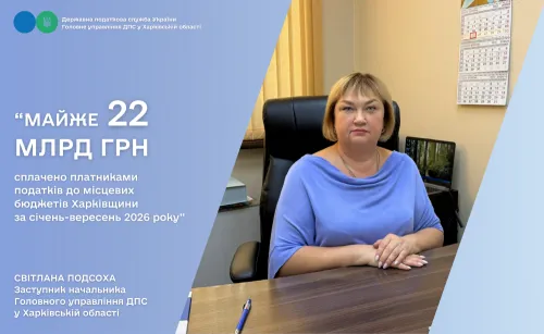 Харківщина: майже 22 млрд гривень сплачено до місцевих бюджетів за січень – вересень 2026 року на порталі Gromada Group