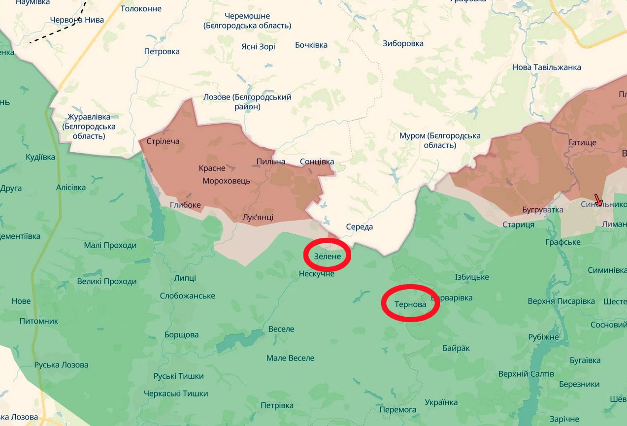 В районі Зеленого й у бік Тернової: у Липецькій громаді ворог поновив штурмові дії на порталі Gromada Group