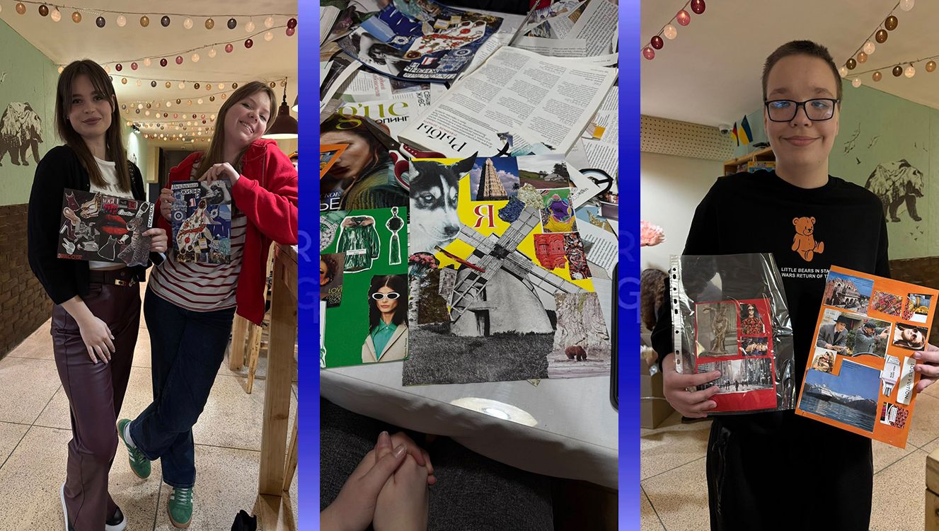 Майстер-клас із виготовлення колажів відбувся у просторі єднання Липецької громади на порталі Gromada Group