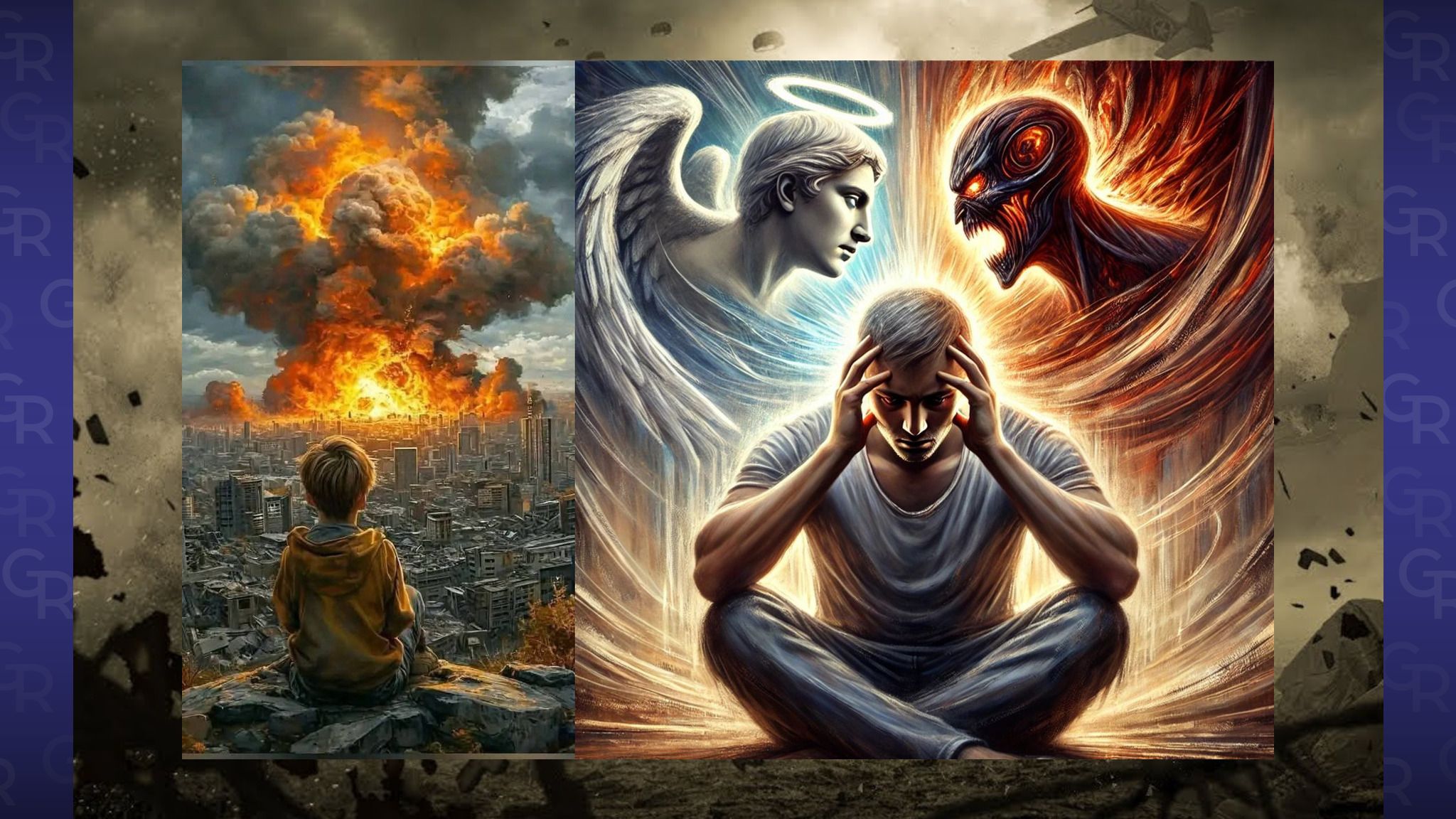 Чому не готувалися до великої війни? Що думають українці? Колаж Олени Зеленіної на порталі Gromada Group