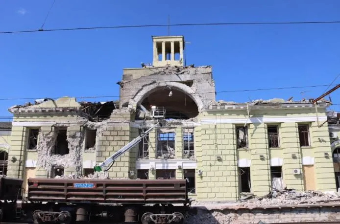 Will they be able to rebuild the Lozova railway station destroyed by Russian shelling? at the Gromada Group Media