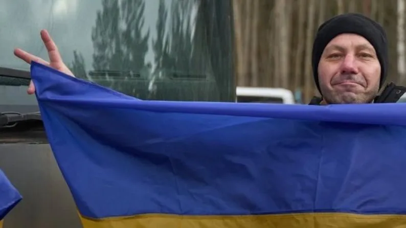 Світлина: Суспільне Харків, сайт Микола Стахієвич із Мотузівки Сахновщинської громади повернувся додому в рамках обміну військовополоненими на порталі Gromada Group