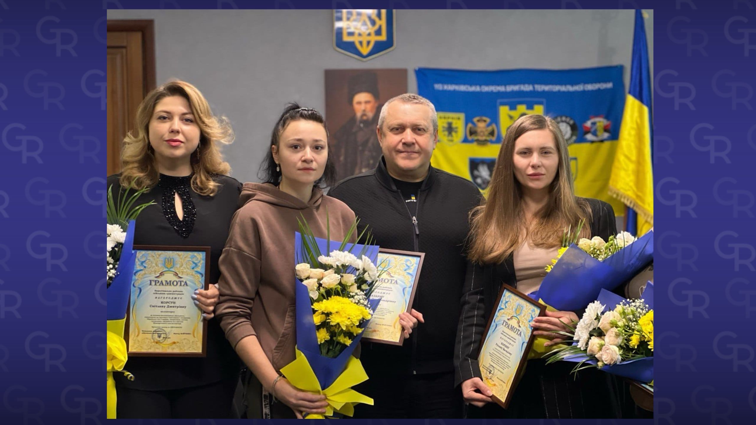 Фото: Берестинська районна військова адміністрація, фейсбук Вітали представників волонтерської спільноти Берестинського району на порталі Gromada Group