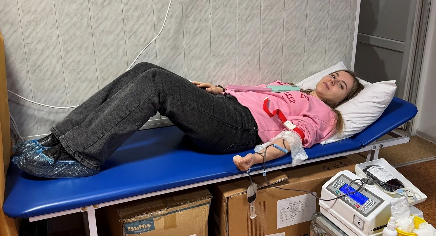 In Dergachi Central Hospital, residents donated blood at the Gromada Group Media