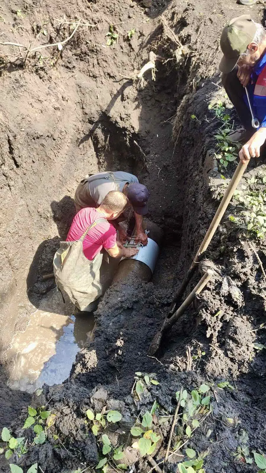 Світлина: Кегичівська громада, фейсбук У Кегичівці провели ремонт водогону на порталі Gromada Group