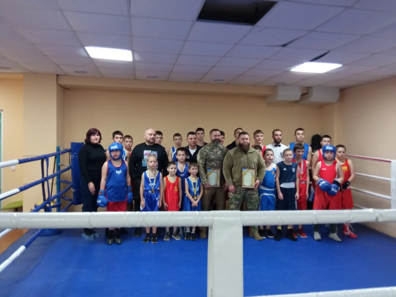 An open boxing tournament was held in Izyum at the Gromada Group Media