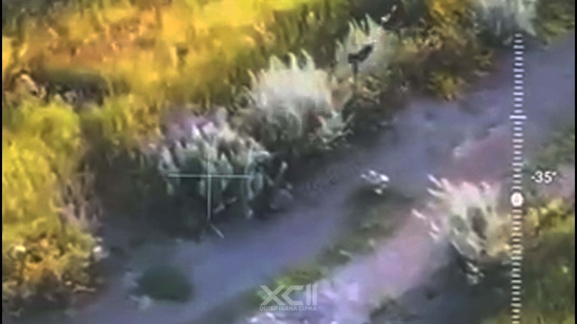 Скриншот з відео «Давай, “Океан”, є**ш!»: дронарі 92-ї бригади яскраво знищили окупанта на порталі Gromada Group