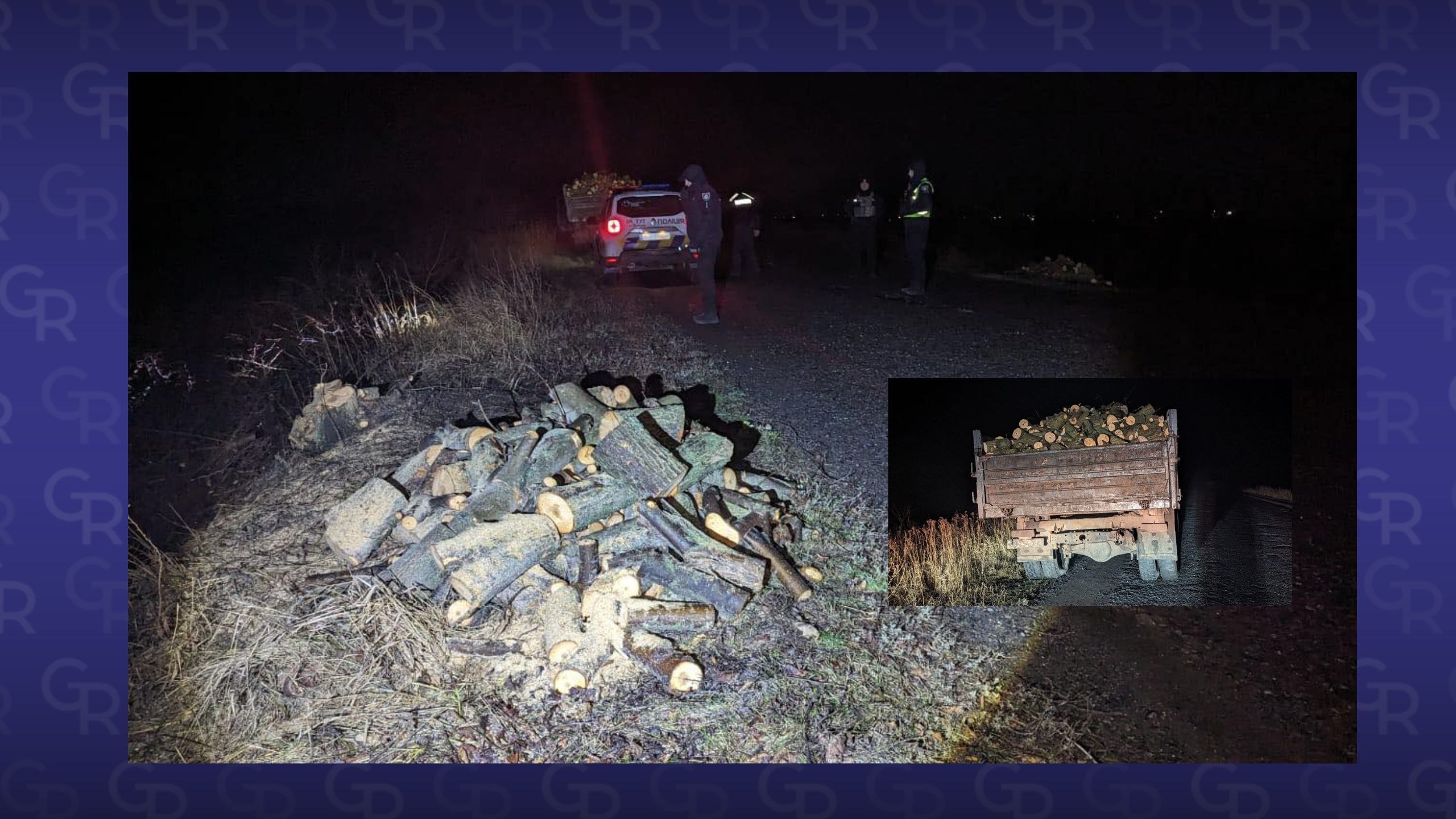 У Сахновщинській громаді поліцейські виявили факт незаконної порубки деревини на порталі Gromada Group