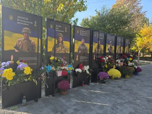 У Нижньому Бишкині відкрили Алею пам’яті на честь семи полеглих Захисників на порталі Gromada Group