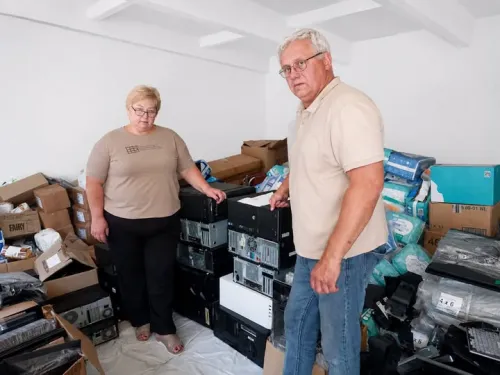 The Krasnokut community received humanitarian aid from Polish partners at the Gromada Group Media