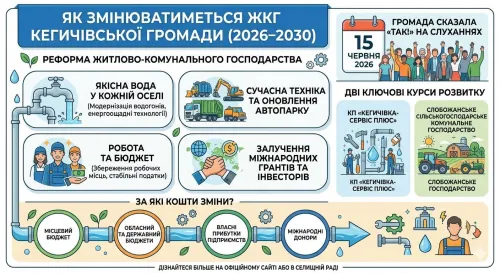 Якісна вода, нове обладнання та інвестиції: як змінюватиметься ЖКГ Кегичівської громади на порталі Gromada Group