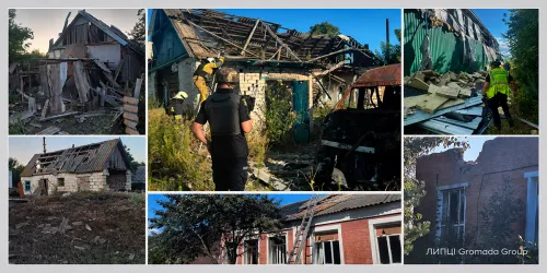 Ворожим обстрілом у Руських Тишках знищено будинок у садовому товаристві: інші домоволодіння пошкоджено на порталі Gromada Group