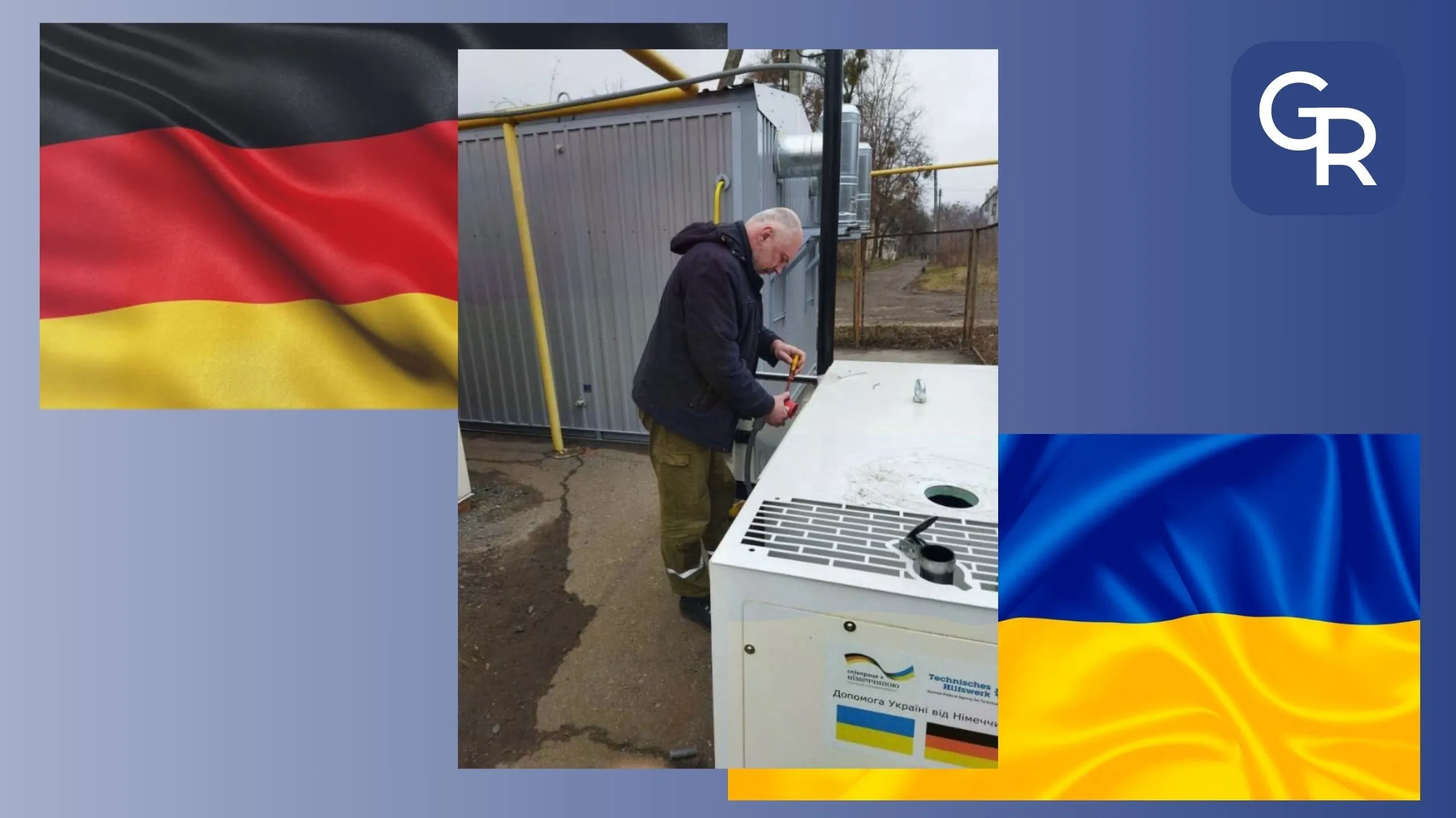 The residents of Ryzyum received a new generator for the boiler room from benefactors from Germany at the Gromada Group Media
