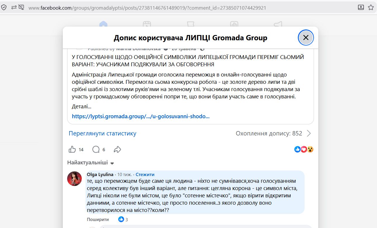 Голосування без обговорення: як конкурс символіки Липецької громади став уроком демократії для влади й жителів - фото 12