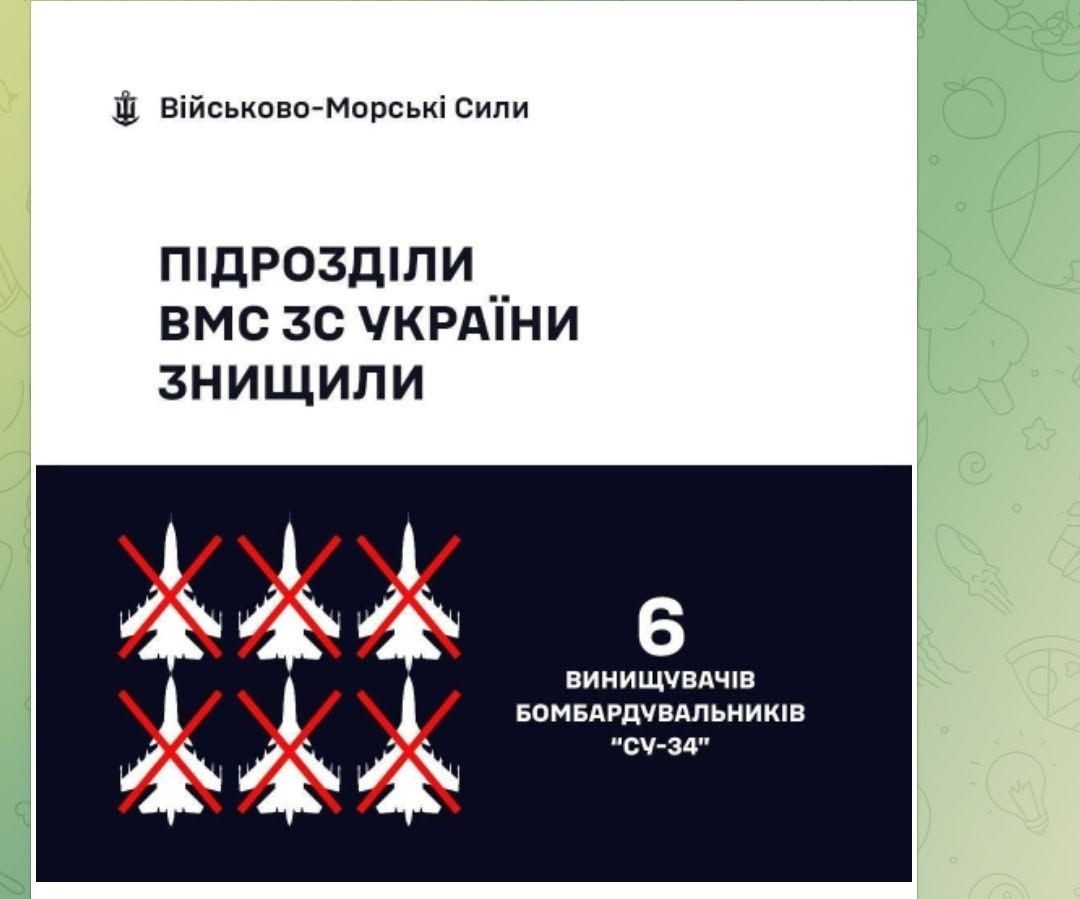 ВМС ЗСУ уразили ракетами "Нептун" 6 російських винищувачів Су-34М на аеродромі "Борисоглєбськ" - фото 1