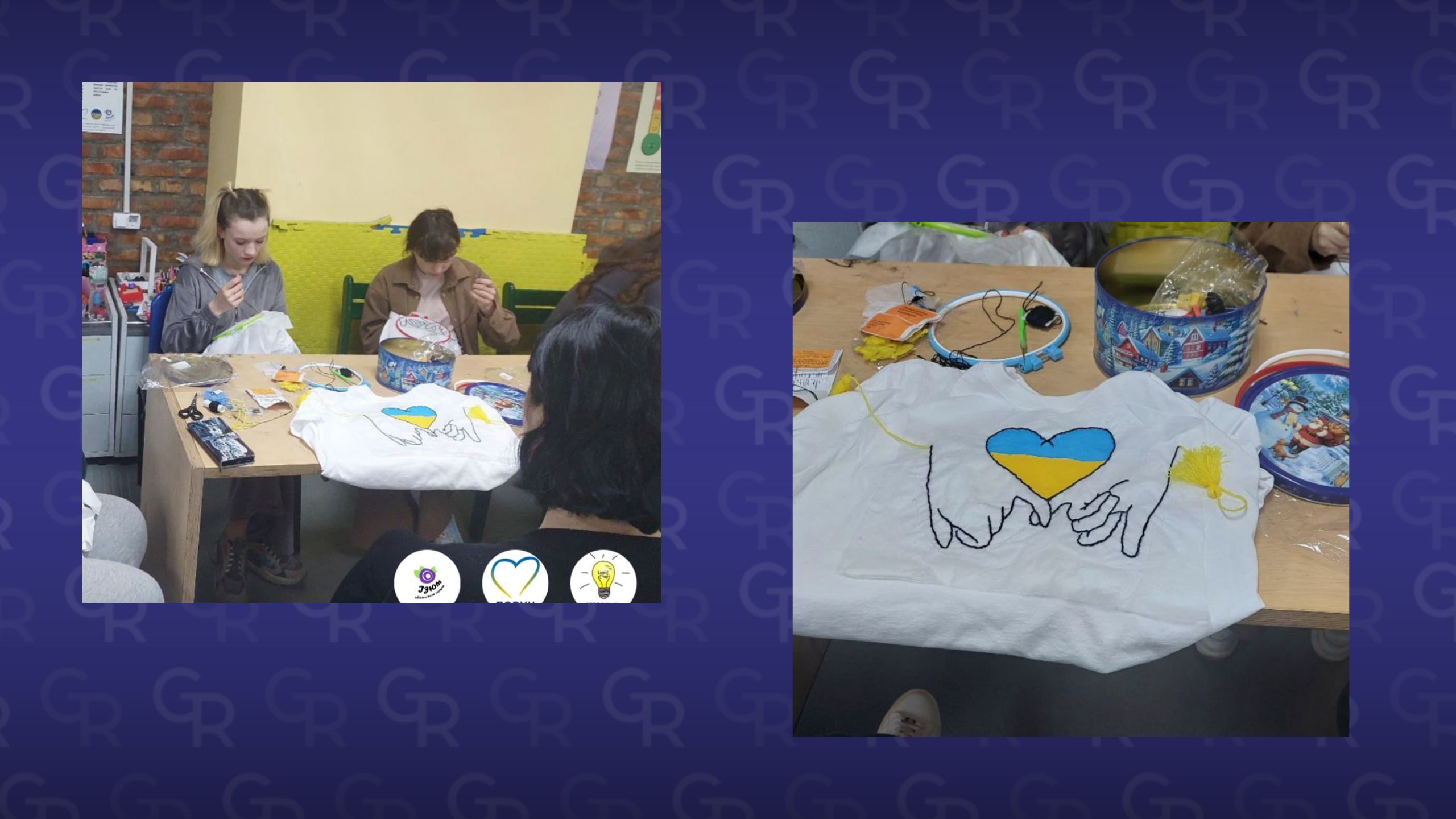 Children of Izyum region "embroider" the history of Ukraine at master classes at the Gromada Group Media