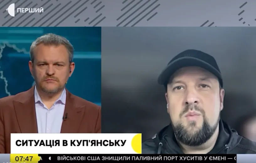 Скриншот відео «Перший» Попри постійні обстріли, у Куп'янську працює критична інфраструктура, надається медична і гуманітарна допомога — Андрій Беседін на порталі Gromada Group