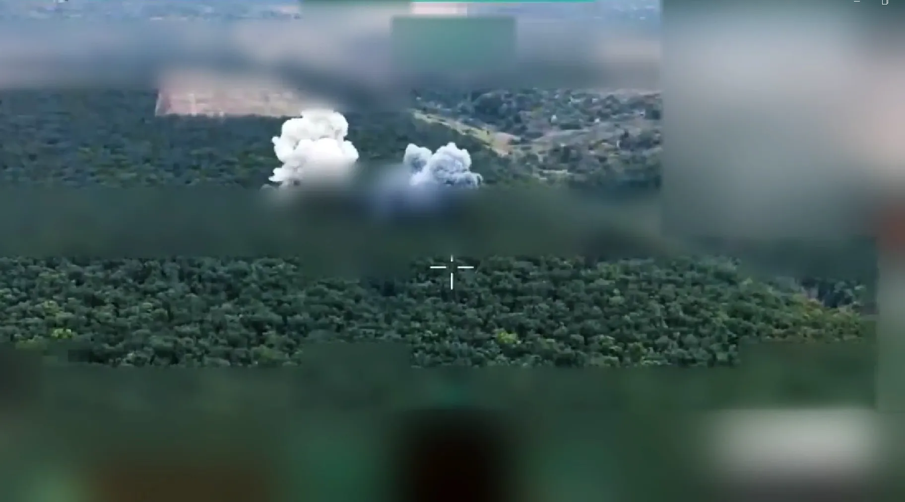 скриншот з відео По лісу біля Липців окупанти вдарили КАБами: який вигляд має «приліт» двох авіабомб по лісовому масиву на порталі Gromada Group