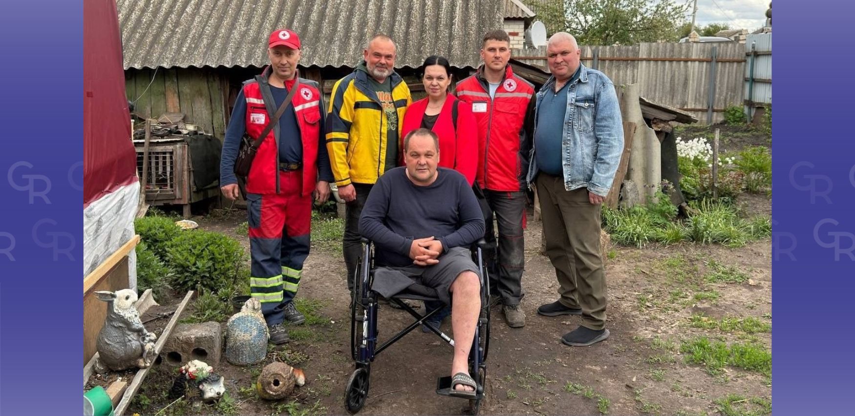 У Змієві ветерану війни передали крісло колісне для комфортного пересування на порталі Gromada Group
