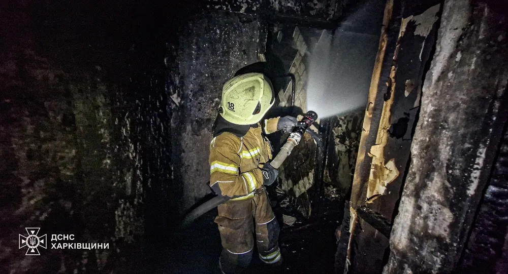 Last day, Kharkiv rescuers saved 10 people from a fire at the Gromada Group Media