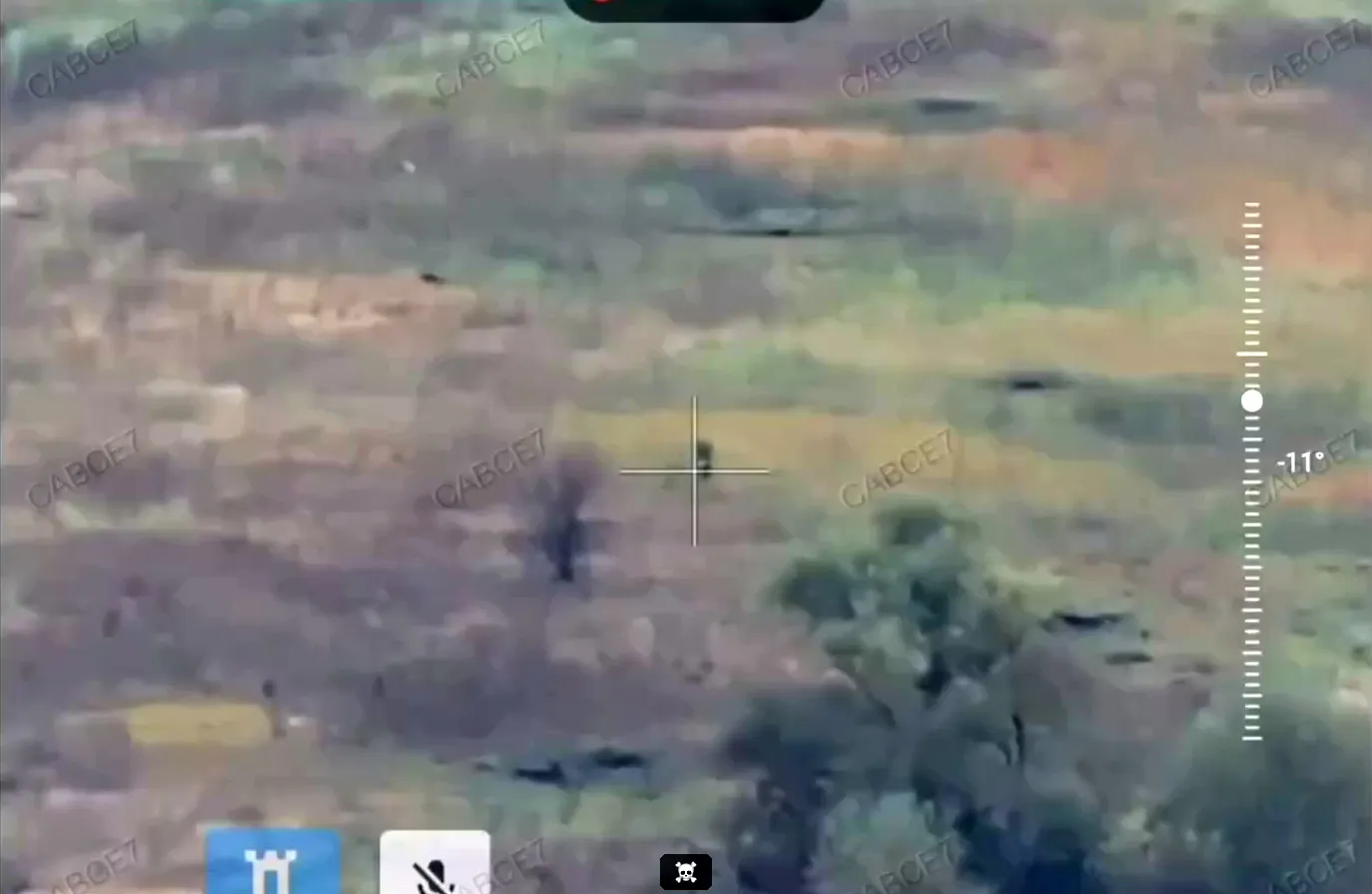 Скриншот з відео Полювання у полі, у лузі, у лісі: 127-ма бригада набила ще трошки російських окупантів на порталі Gromada Group