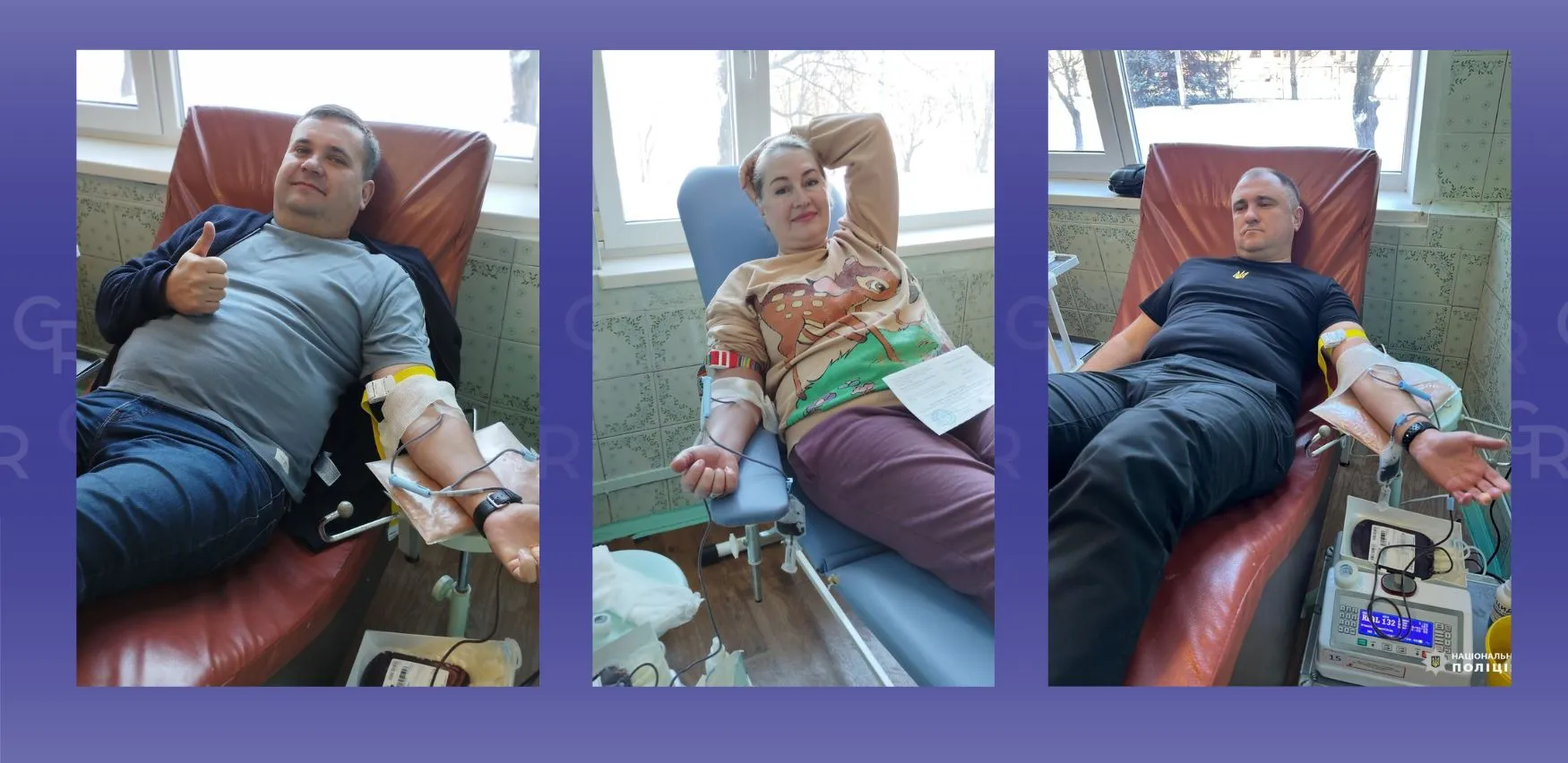 Фото: фейсбук День донора в Змієві: на донацію прийшли міський голова та начальник відділу поліції на порталі Gromada Group