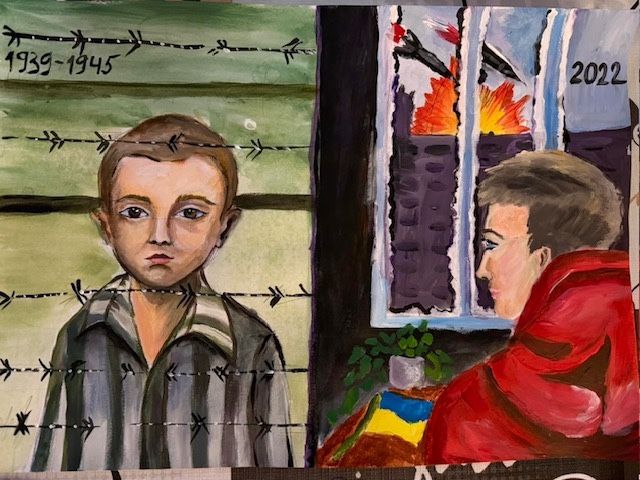 Малюнок і лист хлопчикові у смугастій піжамі: учень Лук’янцівського ліцею бере участь у конкурсі «Ми любимо зарубіжну літературу — 2026» на порталі Gromada Group