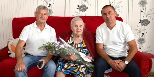 Dergach resident Vira Chepela celebrated a significant anniversary at the Gromada Group Media