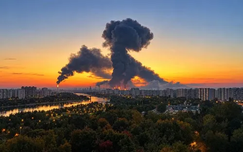На москву летіли сотні дронів, палає НПЗ у Капотні (ФОТО) на порталі Gromada Group