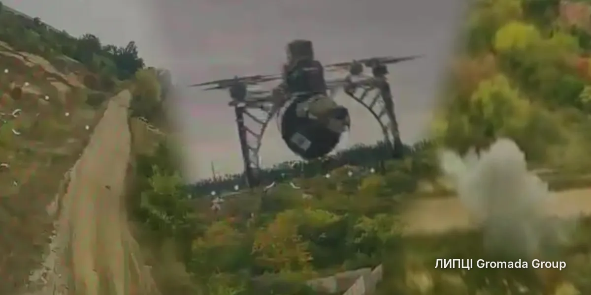 колаж ЛИПЦІ Gromada Group зі скриншотів з відео 72-ї бригади Ворожого «ждуна», який полював на техніку й людей біля доріг на півночі Харківщини, знищили військові 72-ї бригади на порталі Gromada Group