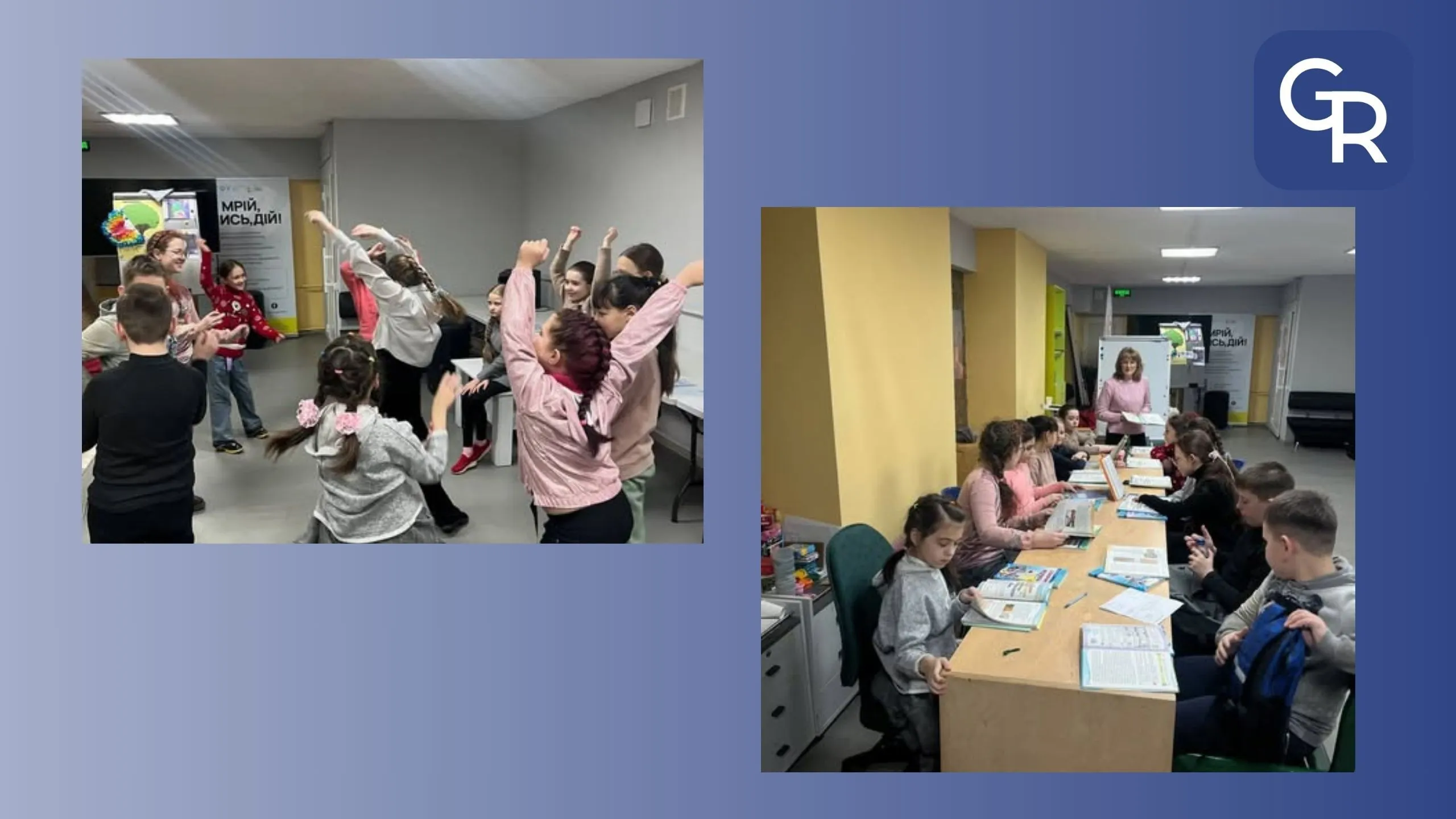 The demands of war: a modern underground educational space became operational in Izyum. Children can now learn mathematics and the Ukrainian language offline at the Gromada Group Media