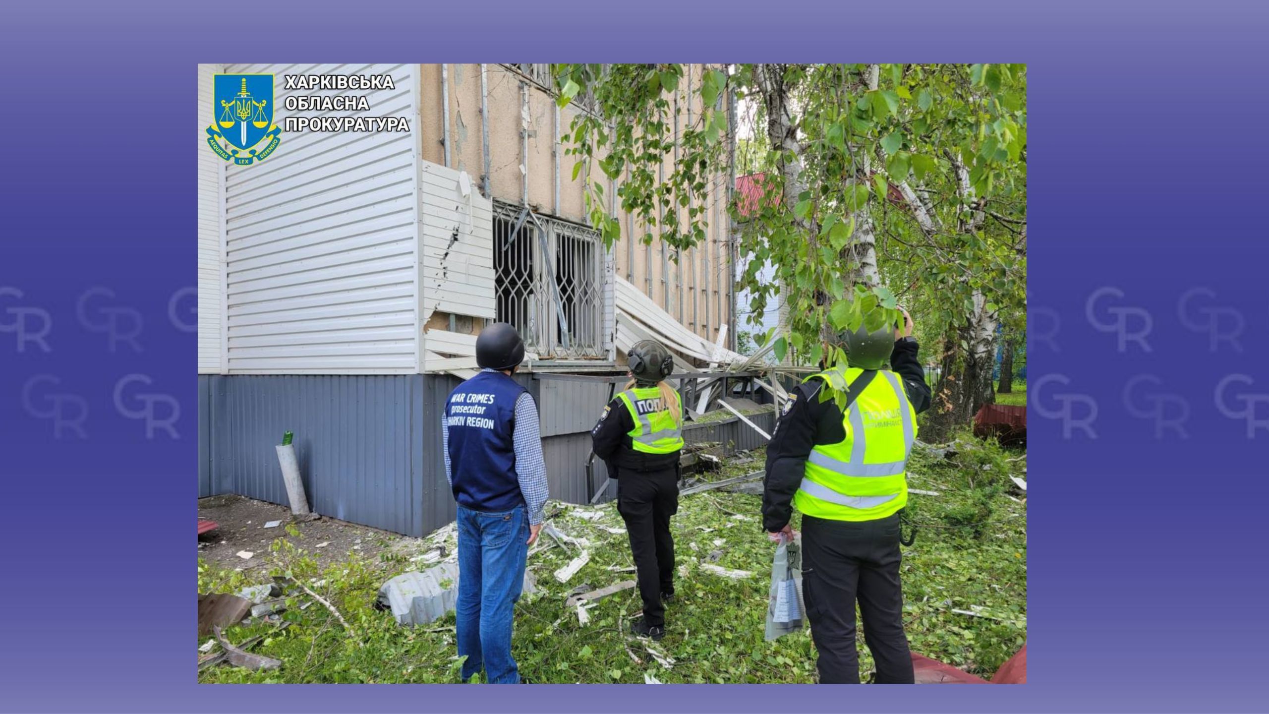 A Russian "kamikaze" attack drone exploded in Chuguiv at the Gromada Group Media