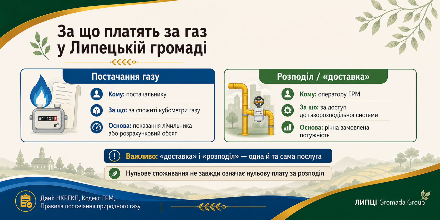 «Будинку вже немає, а борг за газ є»: коли жителям Липецької громади мають нараховувати за газ і його «доставку» - фото 1