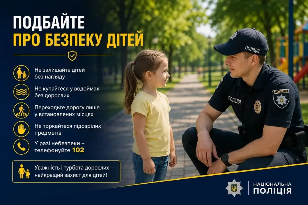 Поліція Ізюмщини закликає батьків дбати про безпеку дітей  на порталі Gromada Group