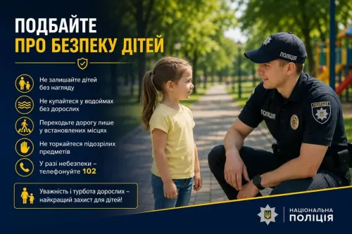 The Izium police urge parents to care about their children's safety  at the Gromada Group Media